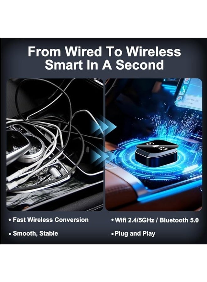 KORAX Mini Wireless Carplay Adapter，Upgrade 3 in 1 AirPlay with Wired to Wireless Carplay Adapter, Screen Mirror，Auto Connect, No Delay - Image 3